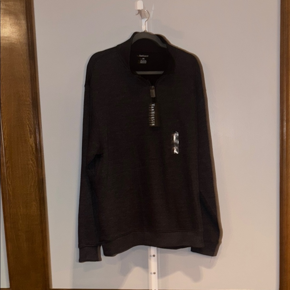 Men's Black Quarter-Zip Sweater XXL NWT